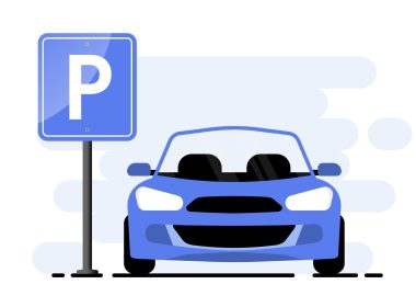 Car,Parking,Sign.,Parking,Space,Icon.,Parking,Lot.,Car,In