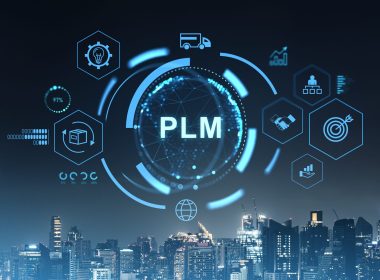 Plm,Concept,With,Digital,Icons,,Futuristic,Style,,On,City,Skyline